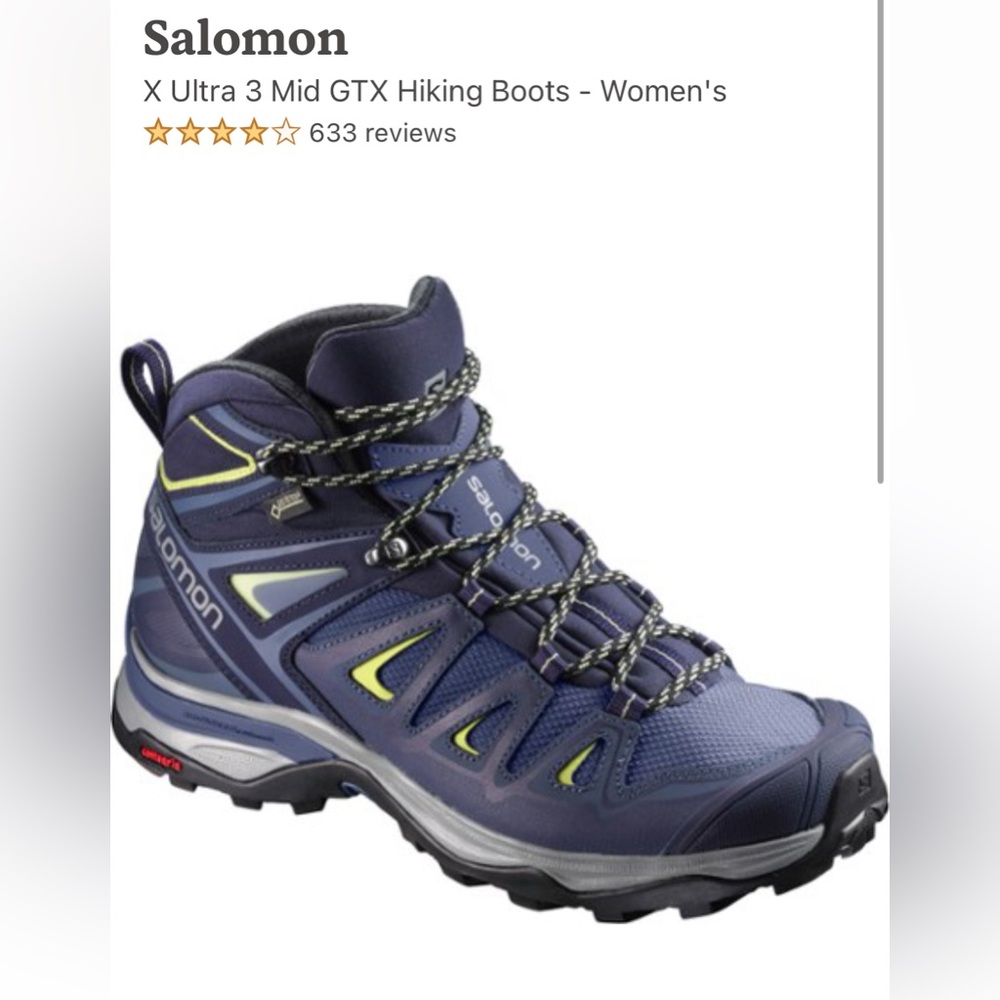 Salomon - women’s size 12 - X Ultra 3 Mid GTX hiking boots - purple